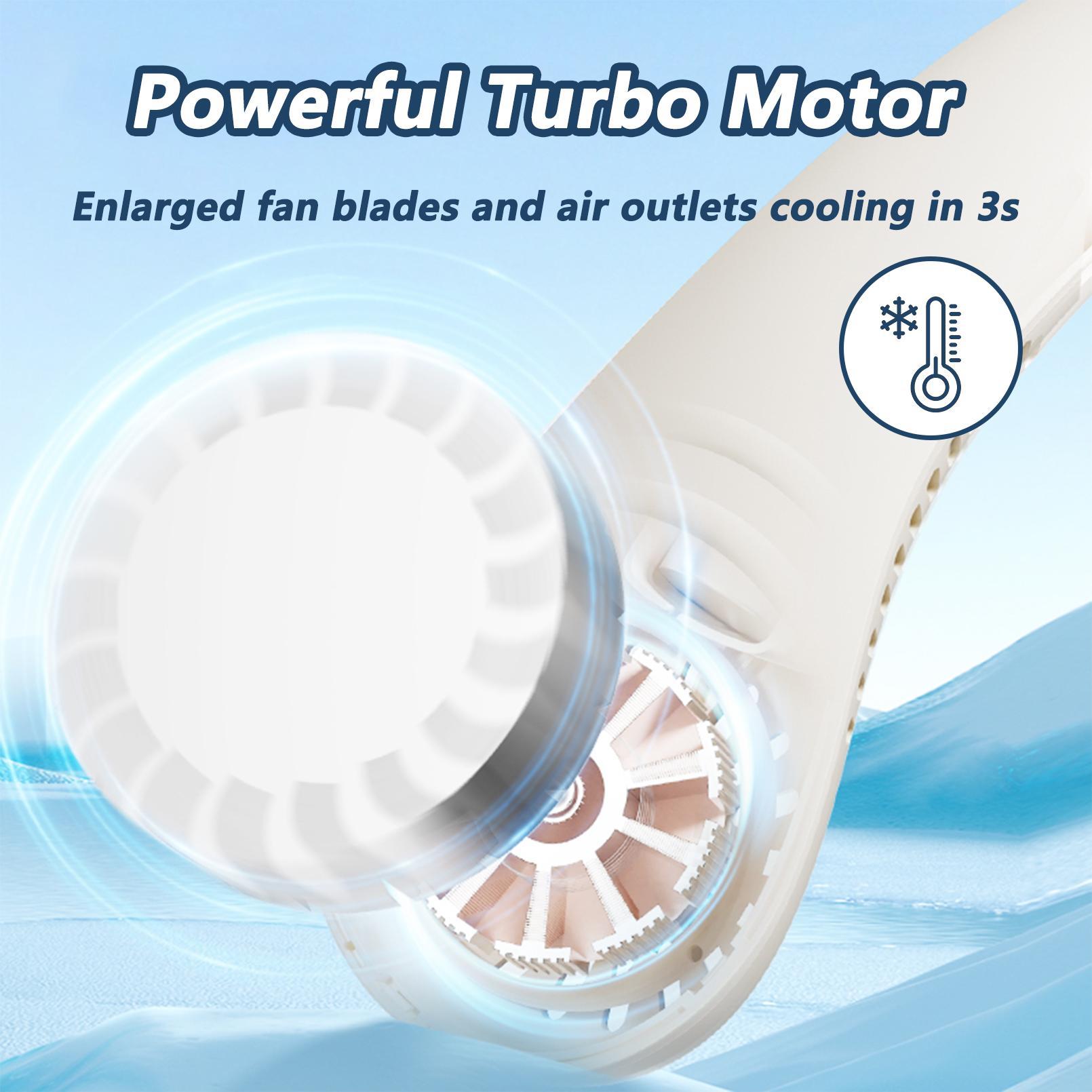 Turbine Neck Fan - Ideal For The Outdoors In Summer