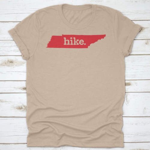 Tennessee Hike State Vector Sign Trendy Style T-Shirt