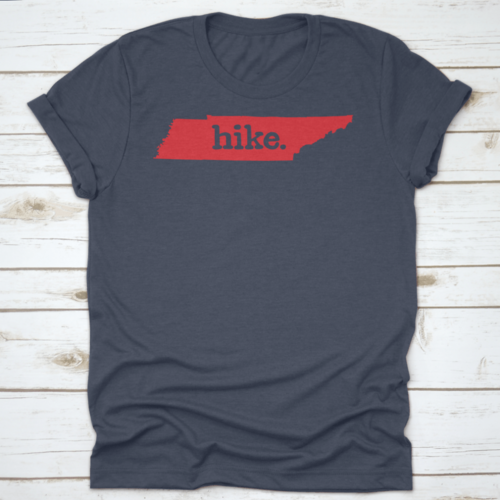 Tennessee Hike State Vector Sign Trendy Style T-Shirt