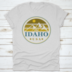 Ski Idaho Mountains Vintage Label Shirt
