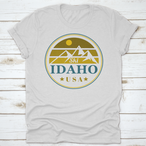 Ski Idaho Mountains Vintage Label Shirt
