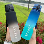500ml/650ml/1000ml Sports Water Bottle Leak Proof Colorful Plastic Cup