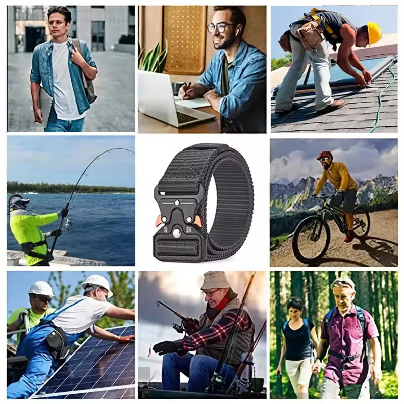 Men's Belt Outdoor Multi Function Belt High Quality Canvas For Nylon