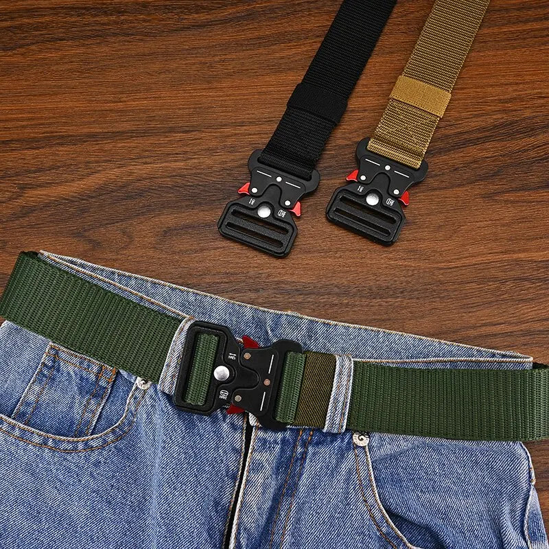 Men's Belt Outdoor Multi Function Belt High Quality Canvas For Nylon