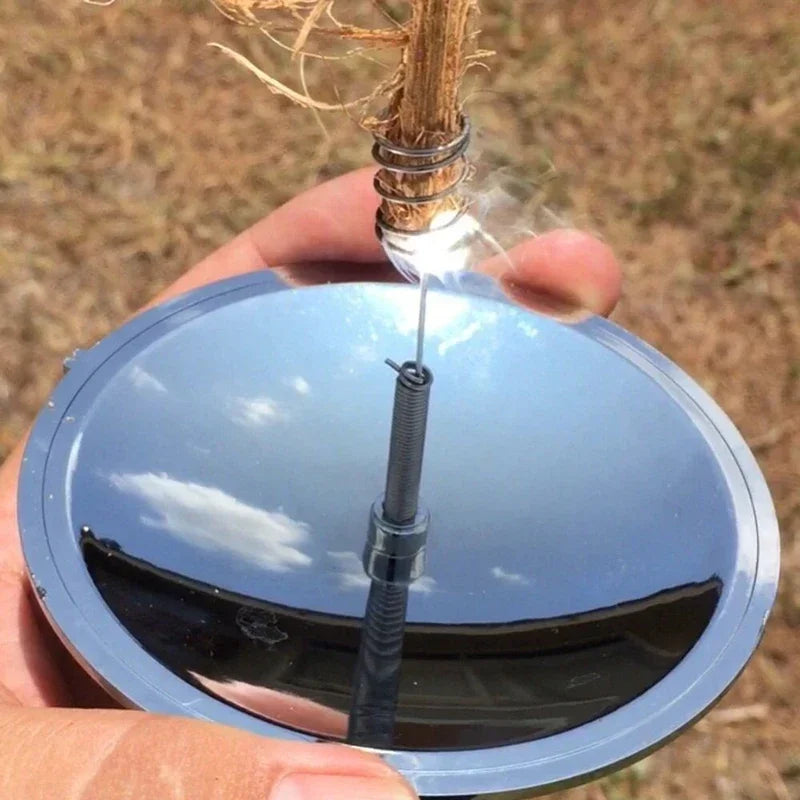 Outdoor Portable Solar Lighter Waterproof Windproof Fire Starter