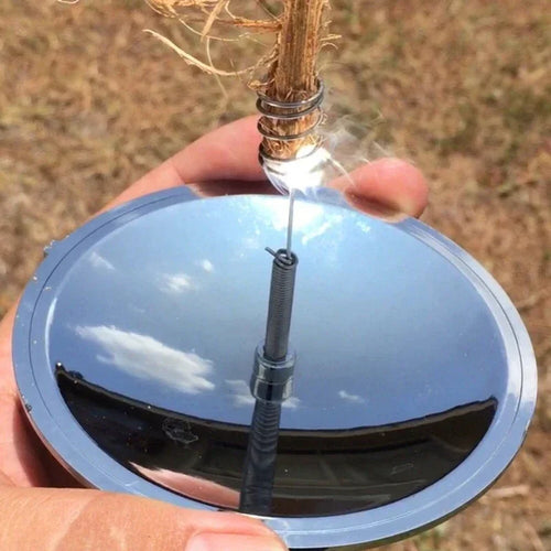 Outdoor Portable Solar Lighter Waterproof Windproof Fire Starter
