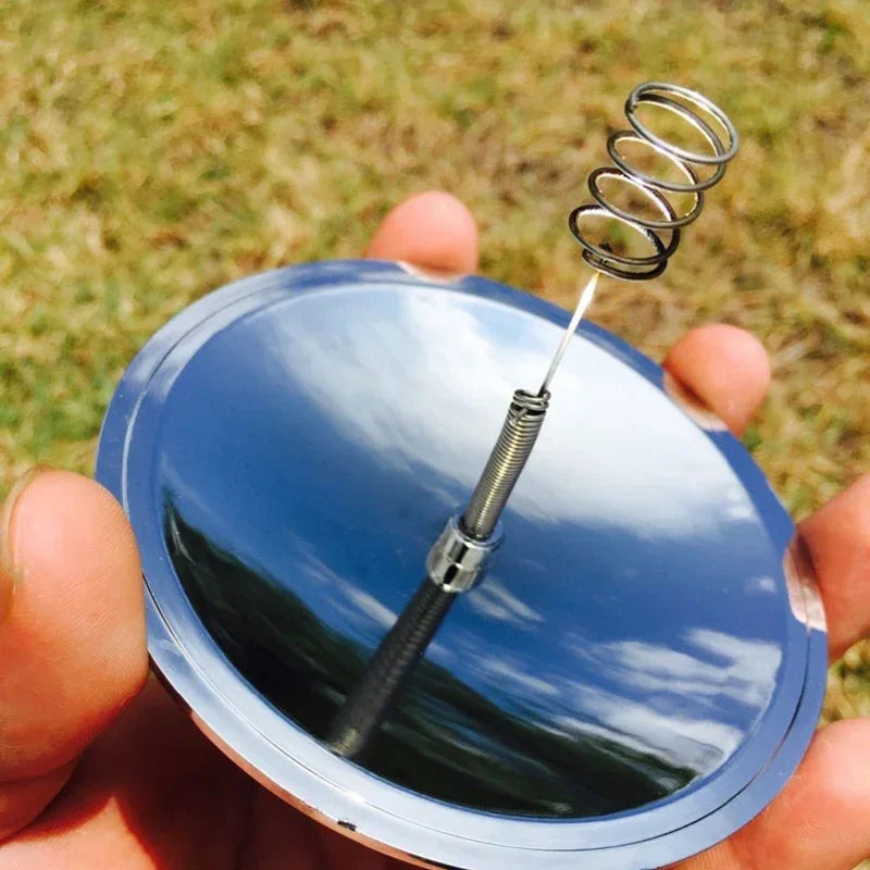 Outdoor Portable Solar Lighter Waterproof Windproof Fire Starter