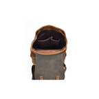 Buffalo Leather Backpack Handmade Unisex Backpack Travel Outdoor Bag