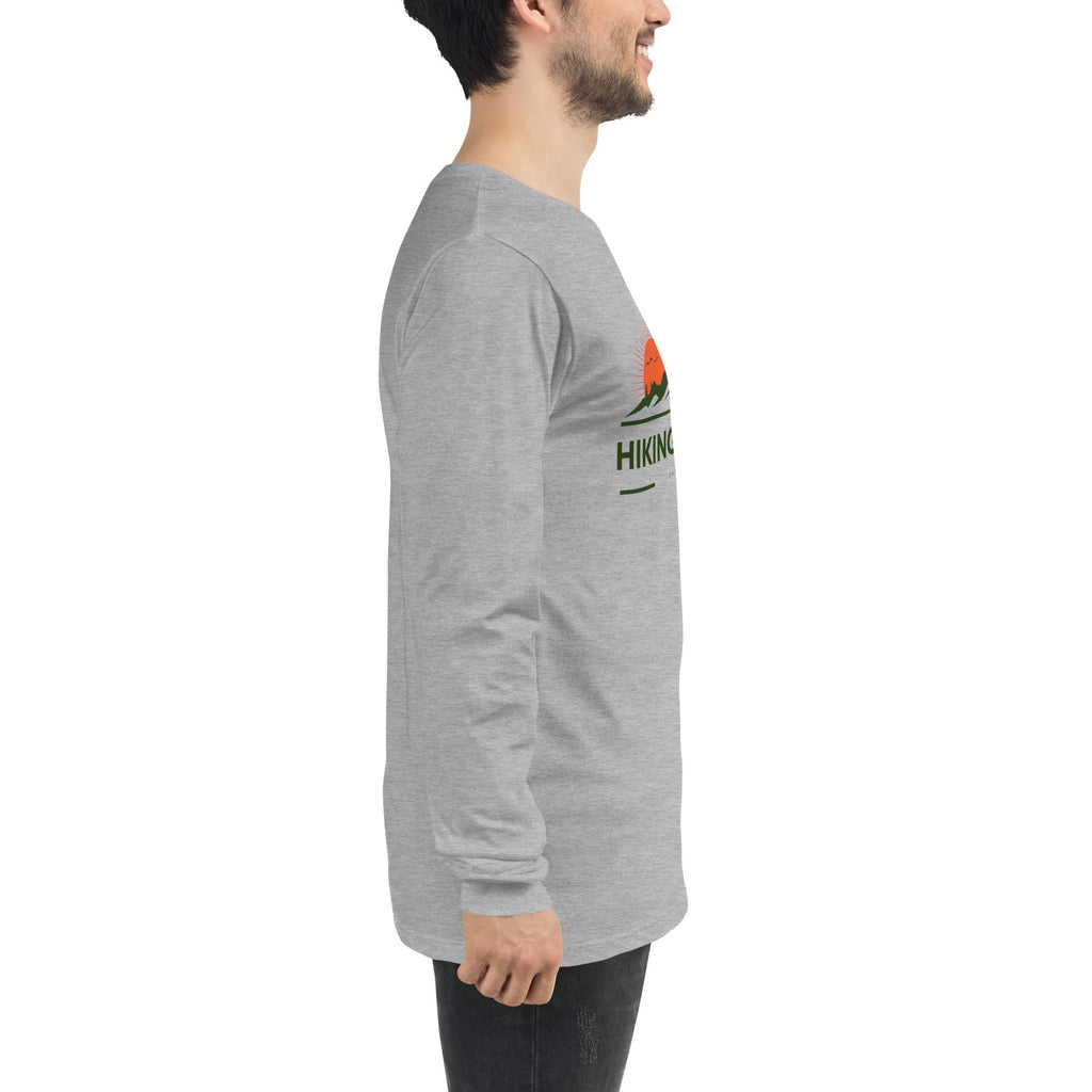 Hiking Alpine Peak Unisex Long Sleeve Tee