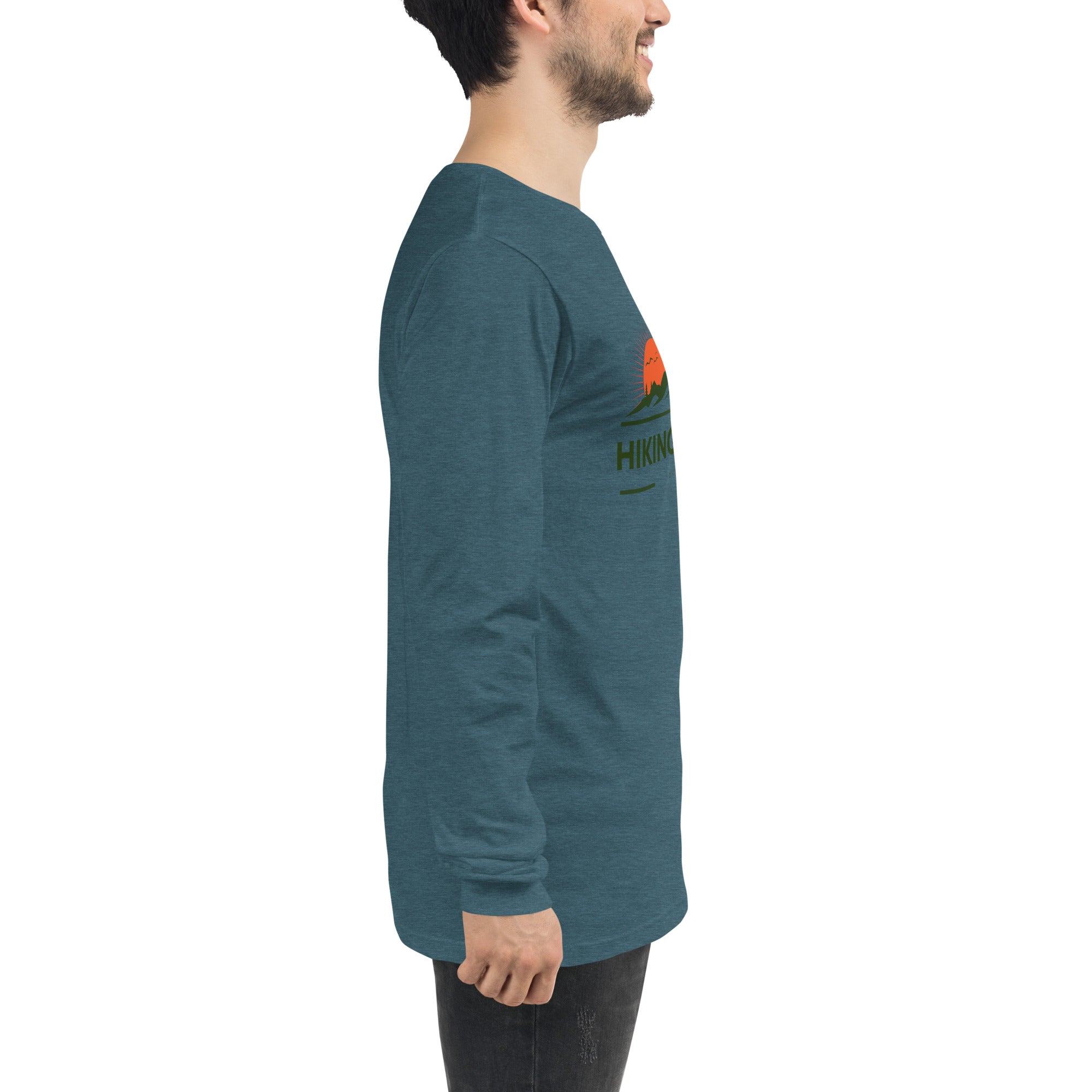 Hiking Alpine Peak Unisex Long Sleeve Tee