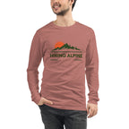 Hiking Alpine Peak Unisex Long Sleeve Tee