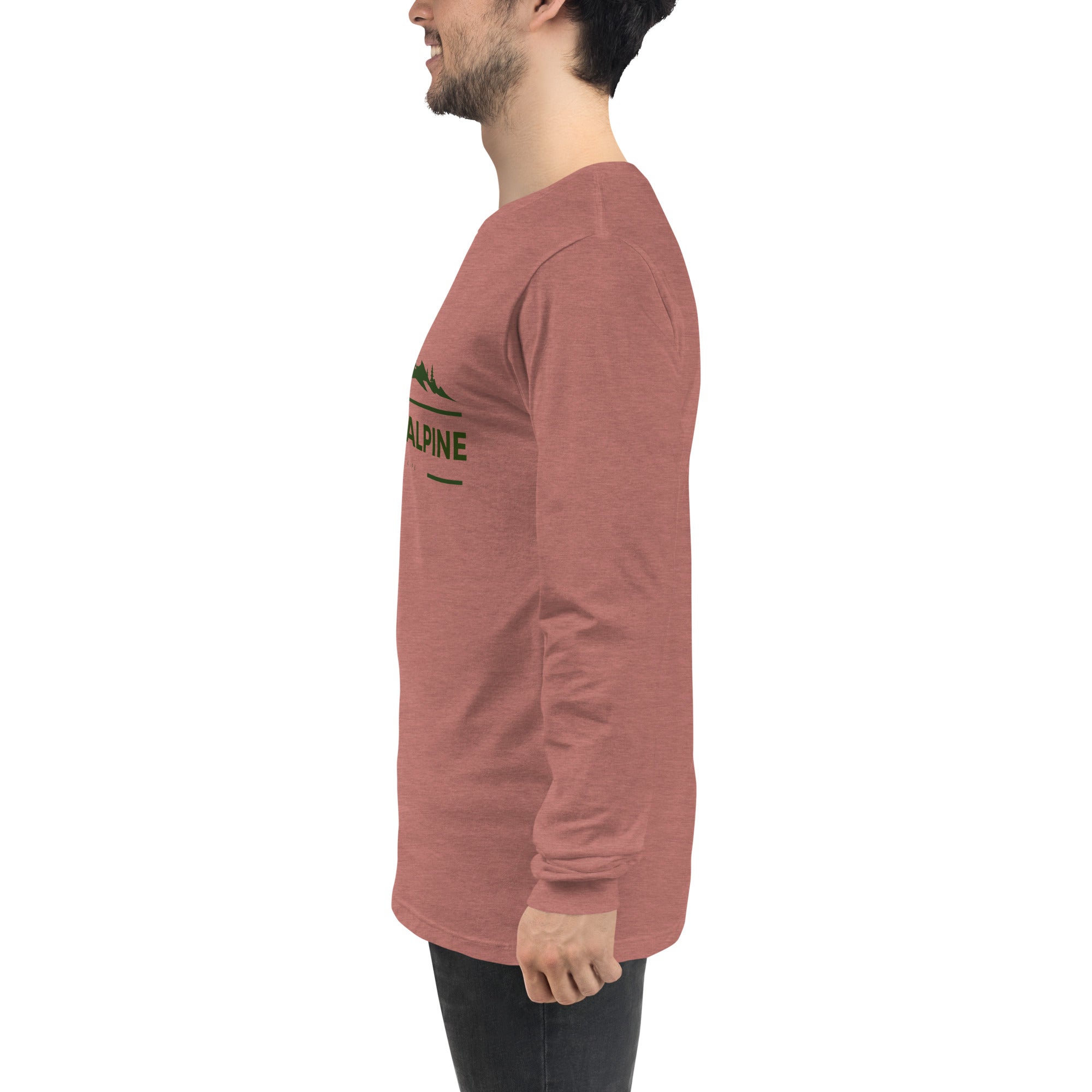 Hiking Alpine Peak Unisex Long Sleeve Tee