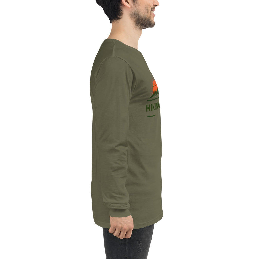 Hiking Alpine Peak Unisex Long Sleeve Tee