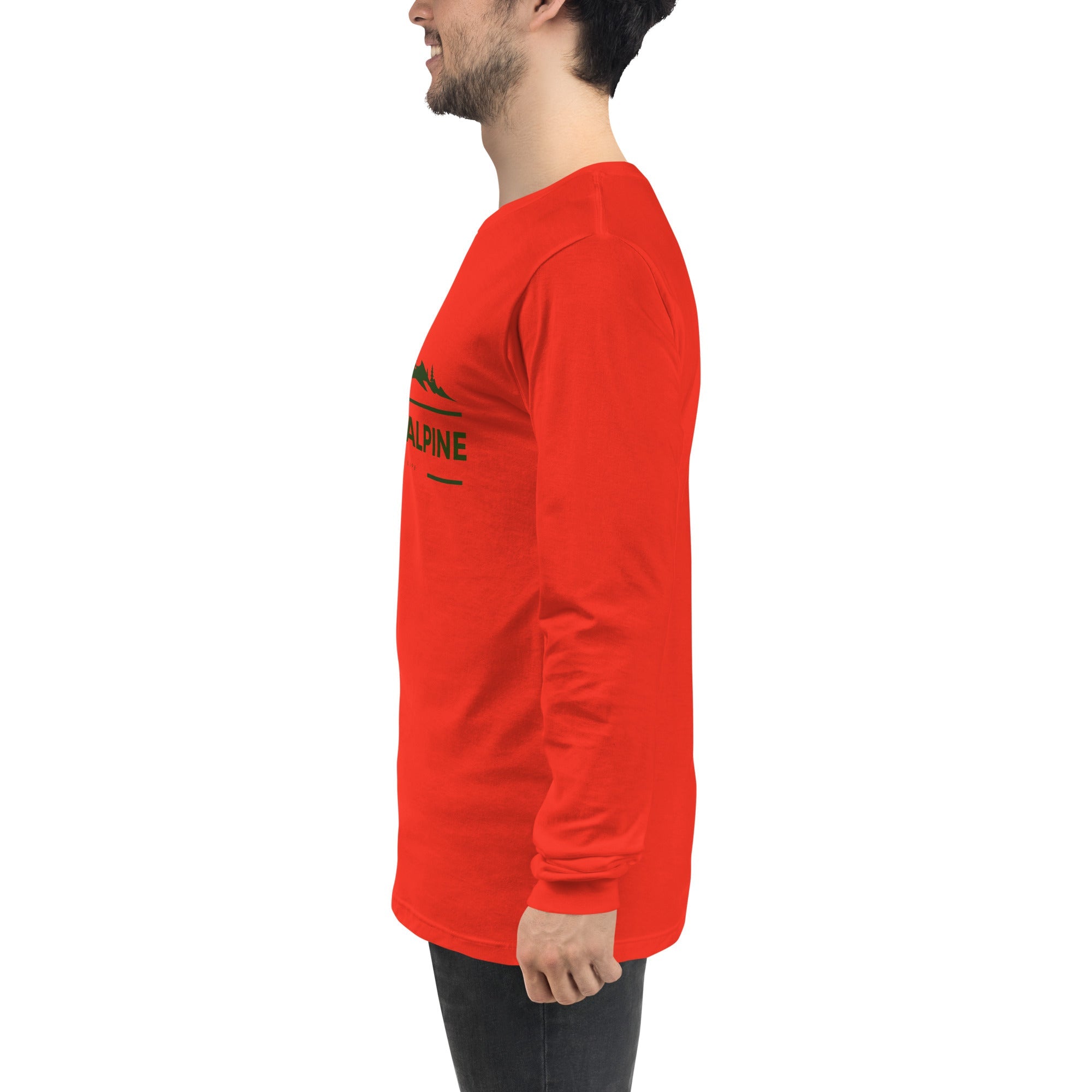 Hiking Alpine Peak Unisex Long Sleeve Tee