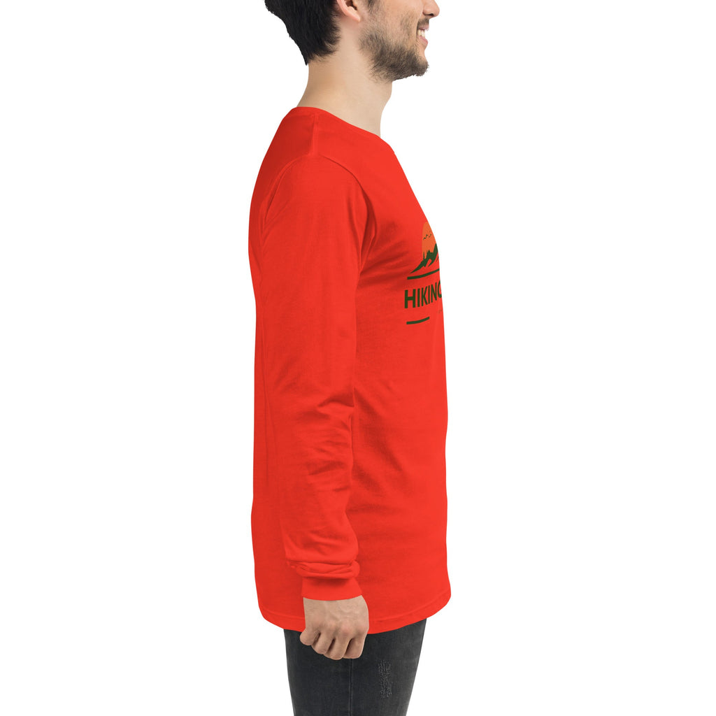 Hiking Alpine Peak Unisex Long Sleeve Tee