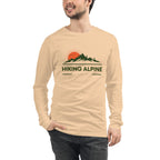 Hiking Alpine Peak Unisex Long Sleeve Tee