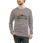 Hiking Alpine Peak Unisex Long Sleeve Tee