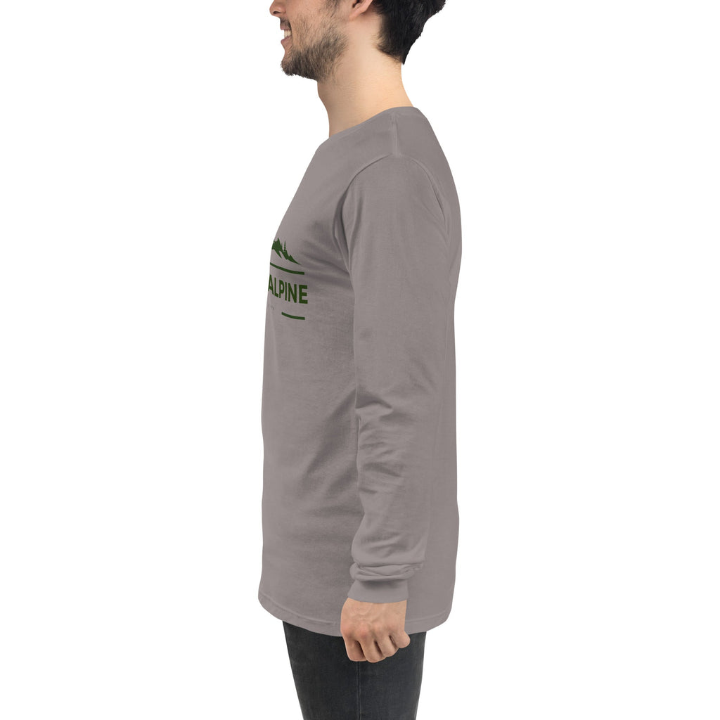 Hiking Alpine Peak Unisex Long Sleeve Tee