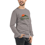 Hiking Alpine Peak Unisex Long Sleeve Tee