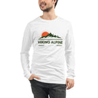 Hiking Alpine Peak Unisex Long Sleeve Tee